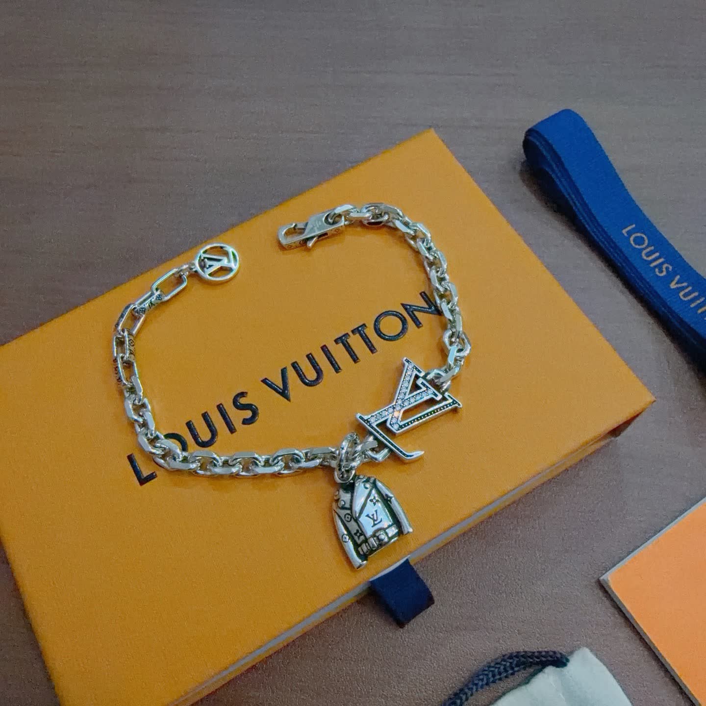 Louis Vuitton Silver Charm Bracelet